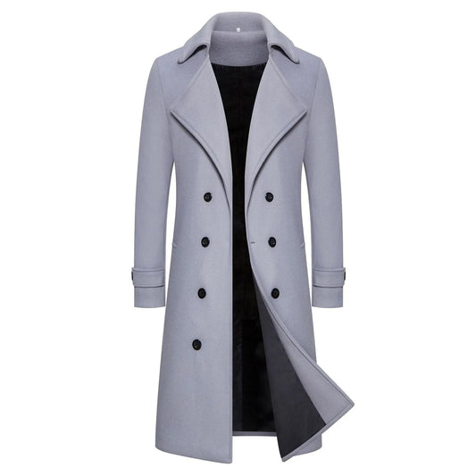 Slim Fit Windbreaker Trench Coat til mænd