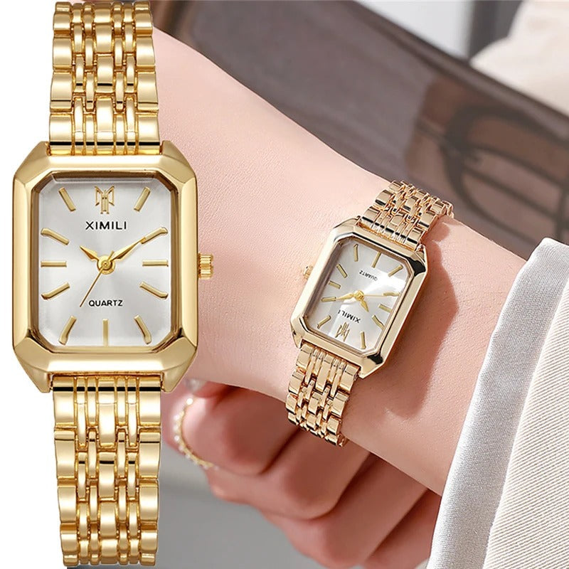 Kvinders Light Luxury Square Watch