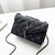 Luksus quiltet crossbody-taske med kvast
