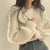 Løs vintage-strikket sweater til kvinder