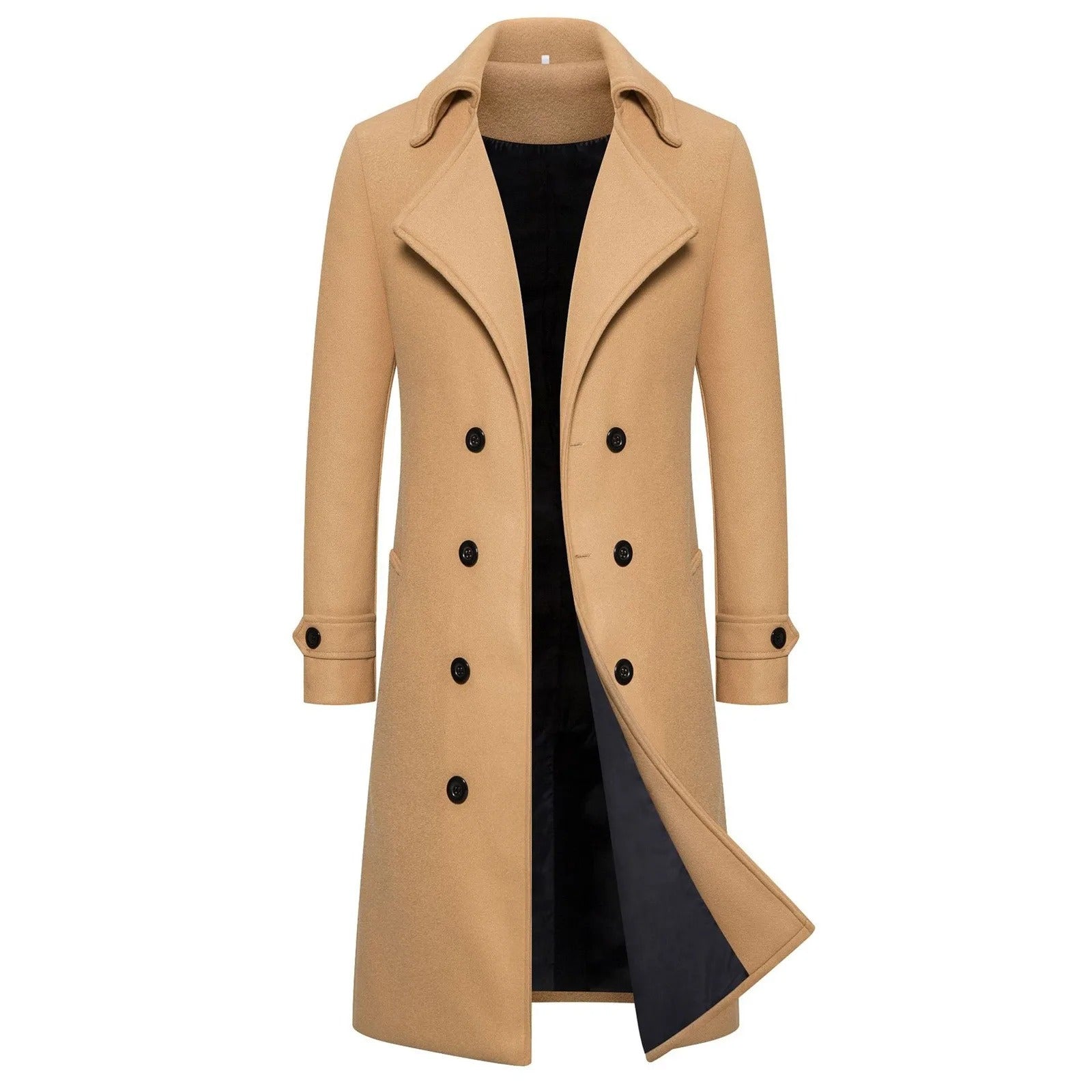 Slim Fit Windbreaker Trench Coat til mænd