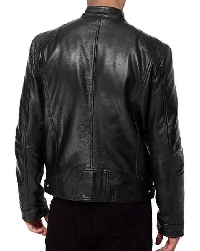 Slim Fit motorcykeljakke til mænd