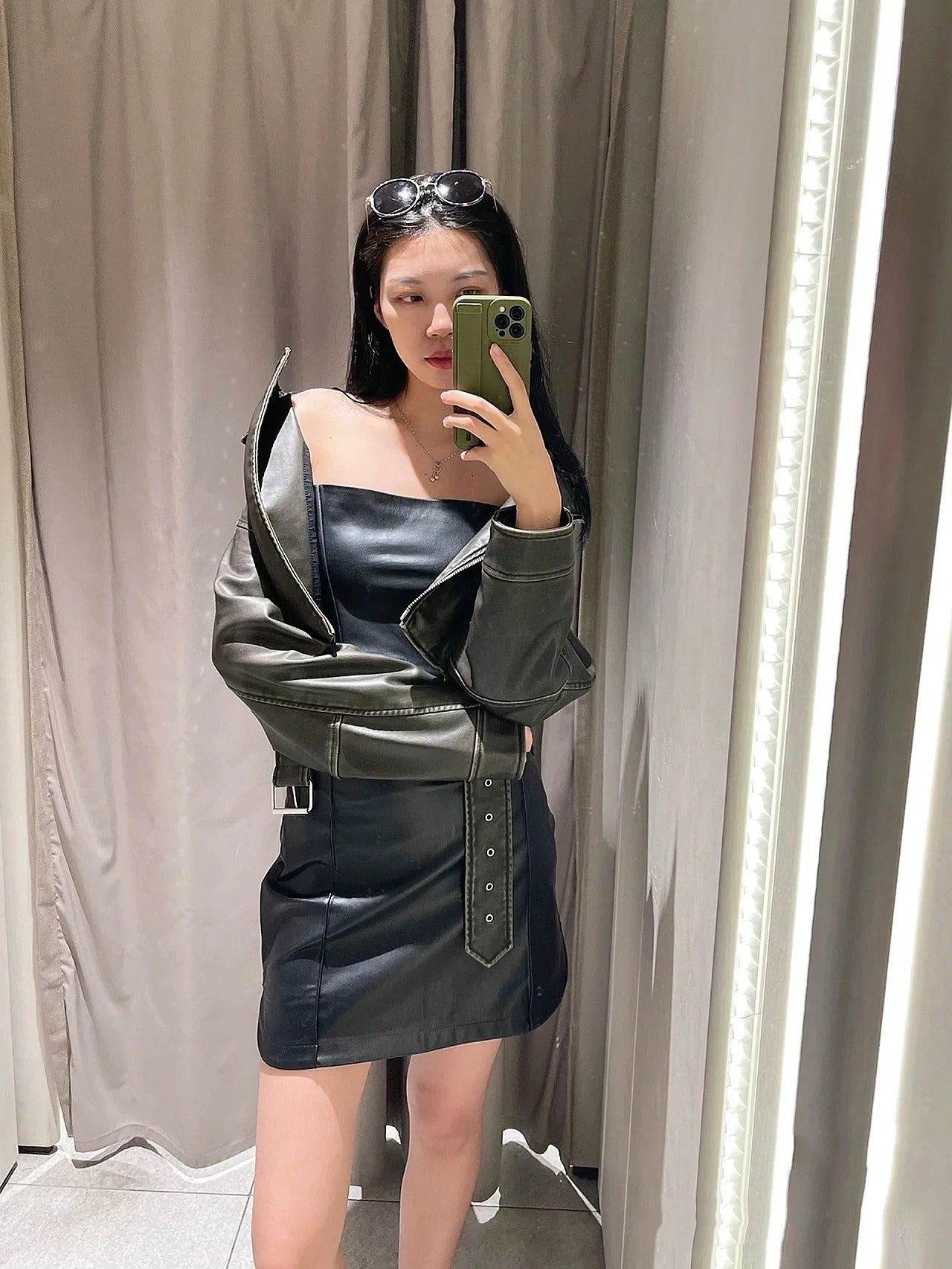 Vintage læderjakke til kvinder