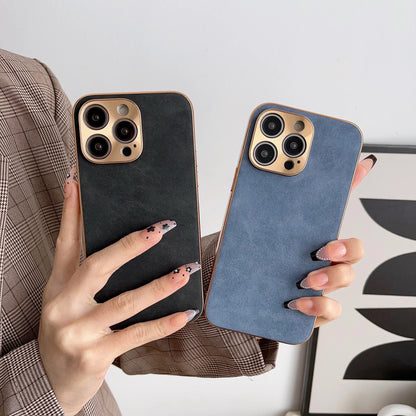 Læder telefontaske til Iphone