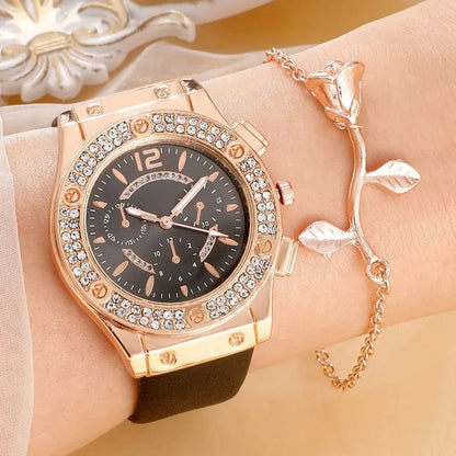 Luksus rhinestone ur (2 stk sæt)