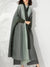 Plisseret trenchcoat med gradient til kvinder
