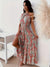 Vintage Boho Print Halter Dress til kvinder