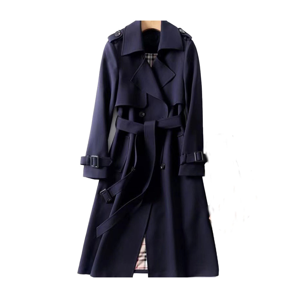 Dame Trench Coat Dobbelt Række Knapper 3