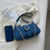 Denim crossbody-taske til kvinder