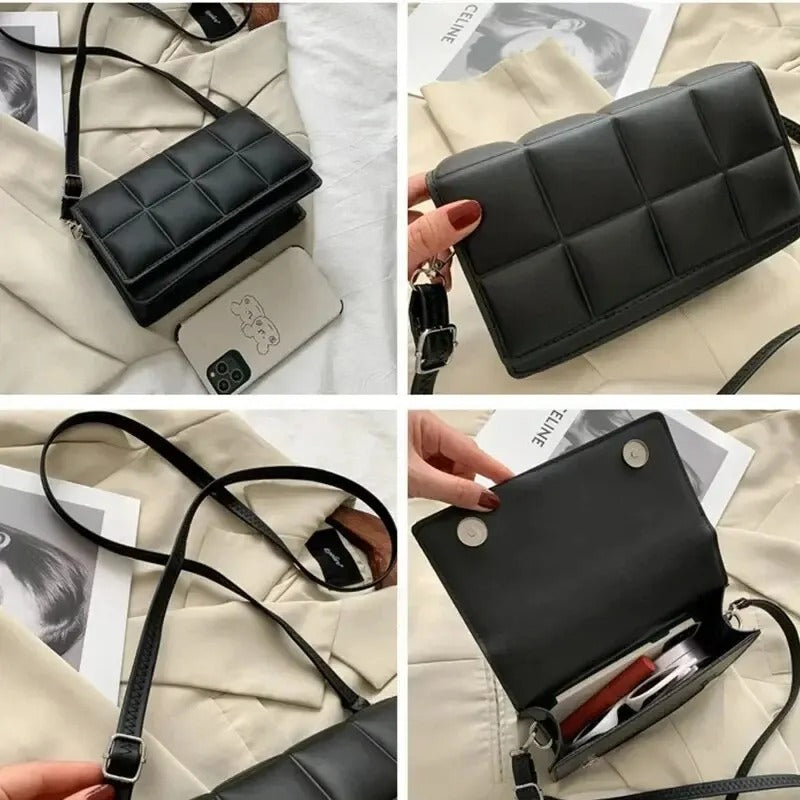 Lille crossbody-taske i læder til kvinder