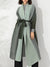 Plisseret trenchcoat med gradient til kvinder
