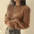 Løs vintage-strikket sweater til kvinder