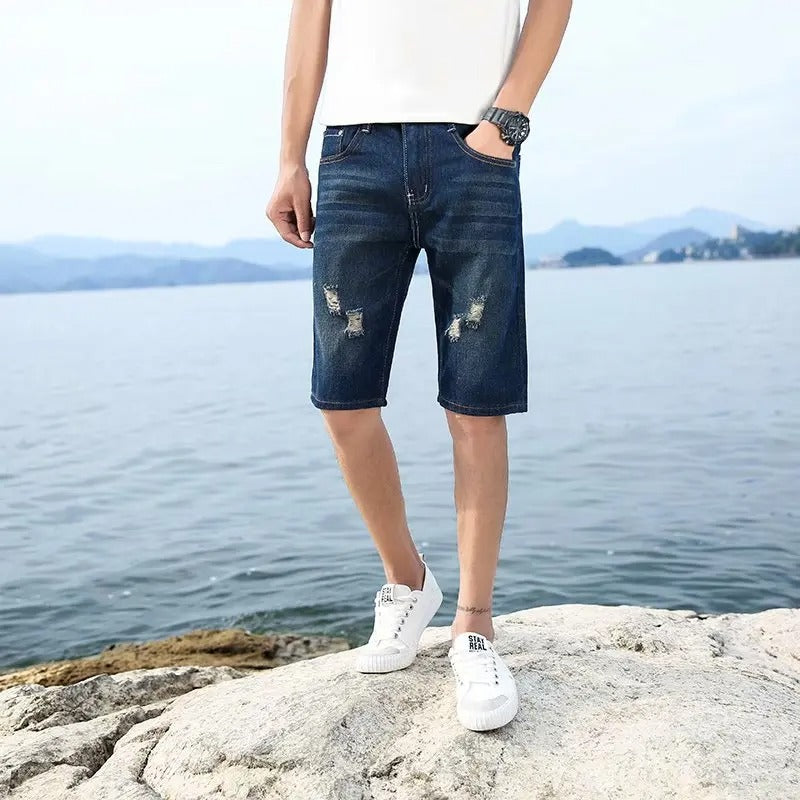 Denimshorts til mænd