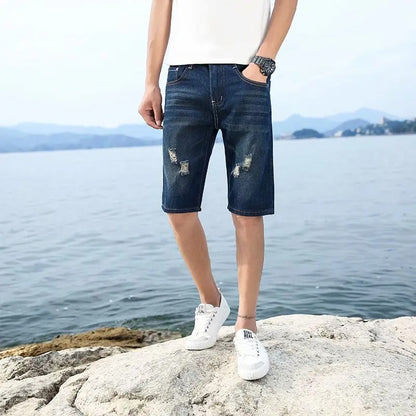 Denimshorts til mænd