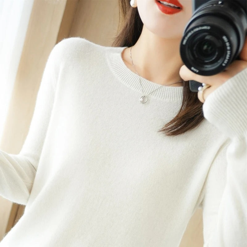 Casual strikket pullover til kvinder