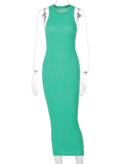 Hæklet bodycon uden ærmer til kvinder