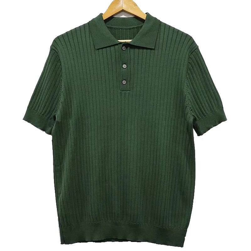 Retrostribet poloshirt til mænd