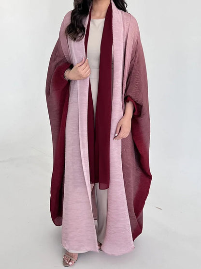 Plisseret trenchcoat med gradient til kvinder