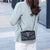 Luksus quiltet crossbody-taske med kvast