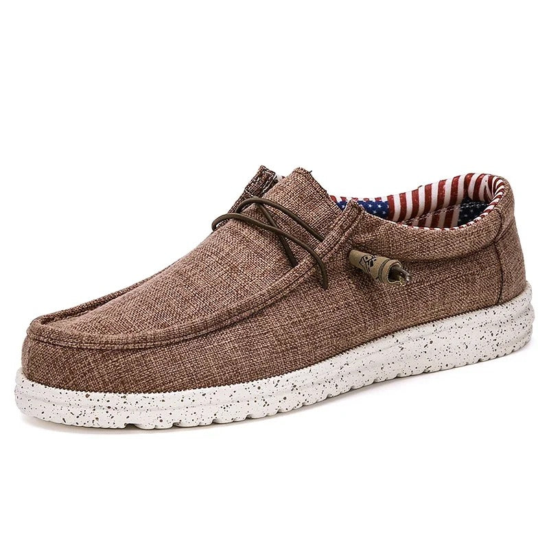 Casual loafers med snørebånd til mænd