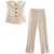 Off-Shoulder Tube Top & Trousers Set til kvinder