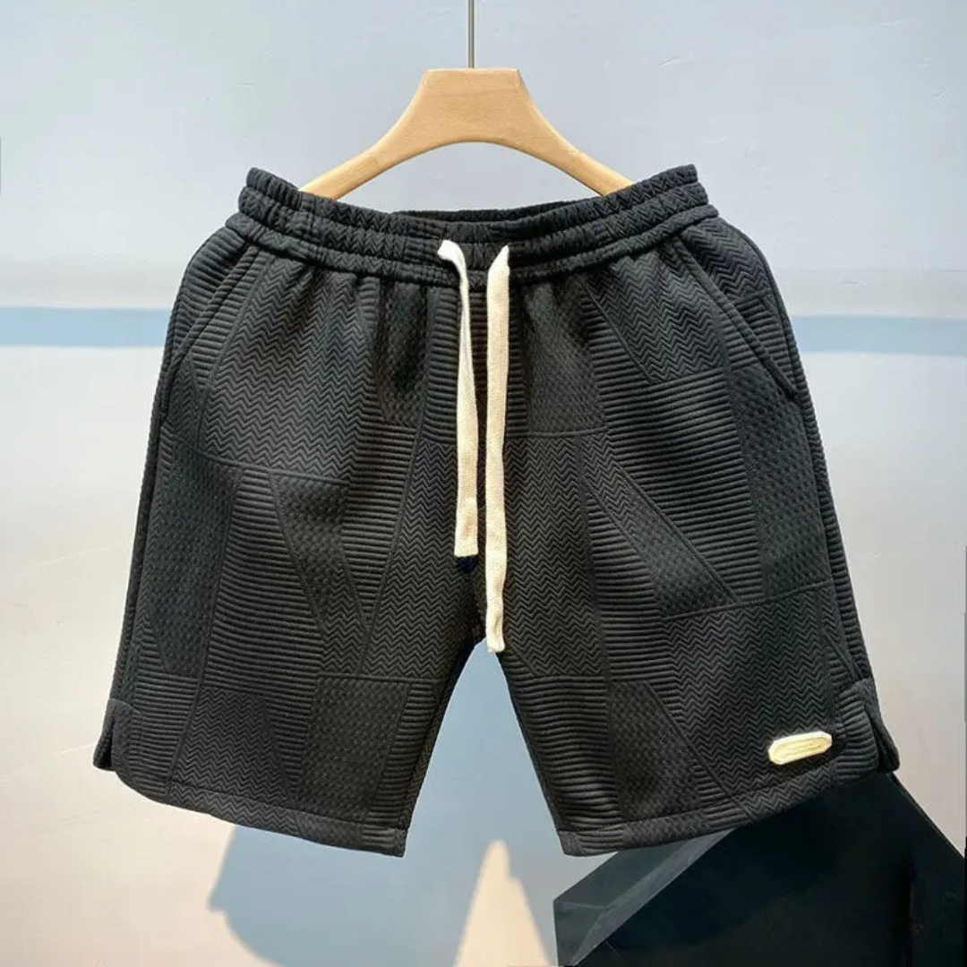 Sportsshorts med bølgemønster til mænd