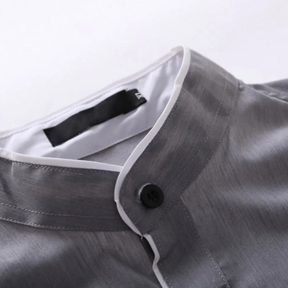 Slim Fit langærmet bluse til mænd