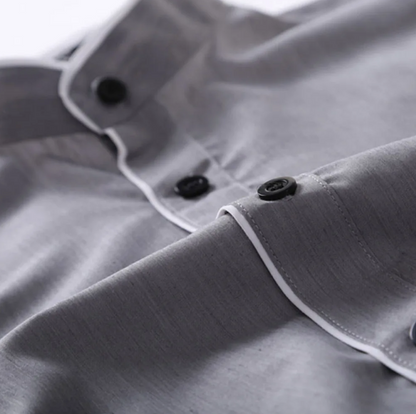 Slim Fit langærmet bluse til mænd