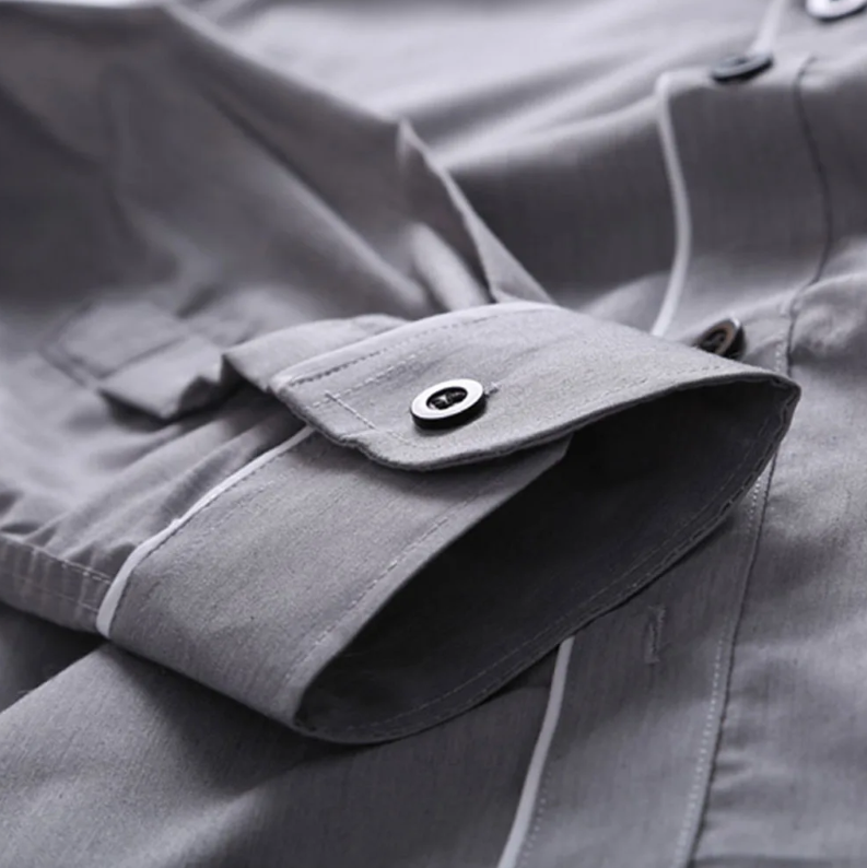 Slim Fit langærmet bluse til mænd