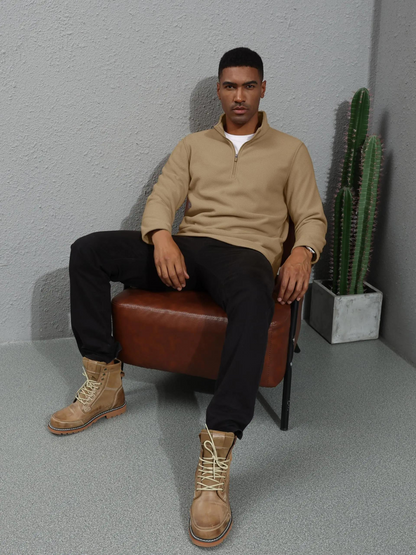 Quarter-Zip-pullover til mænd