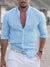 Variant image for Herre Skjorte Kortærmet 100% Linned Elegant Casual Stil-2