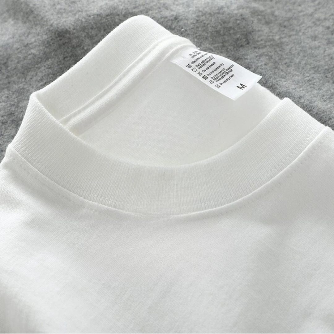 Overdimensioneret kraftig herre-T-shirt