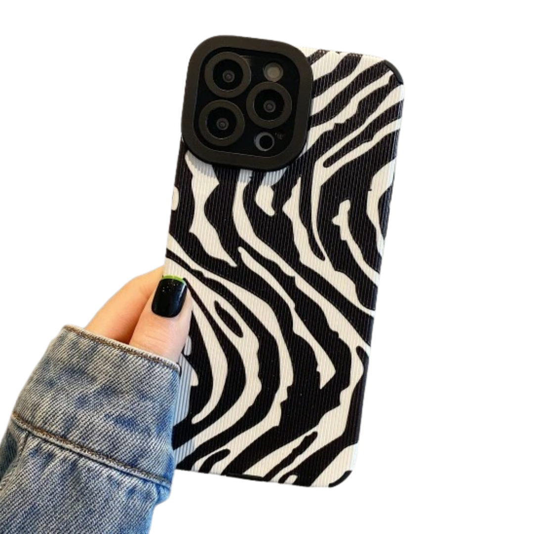 Zebra mønster telefon cover til iPhone