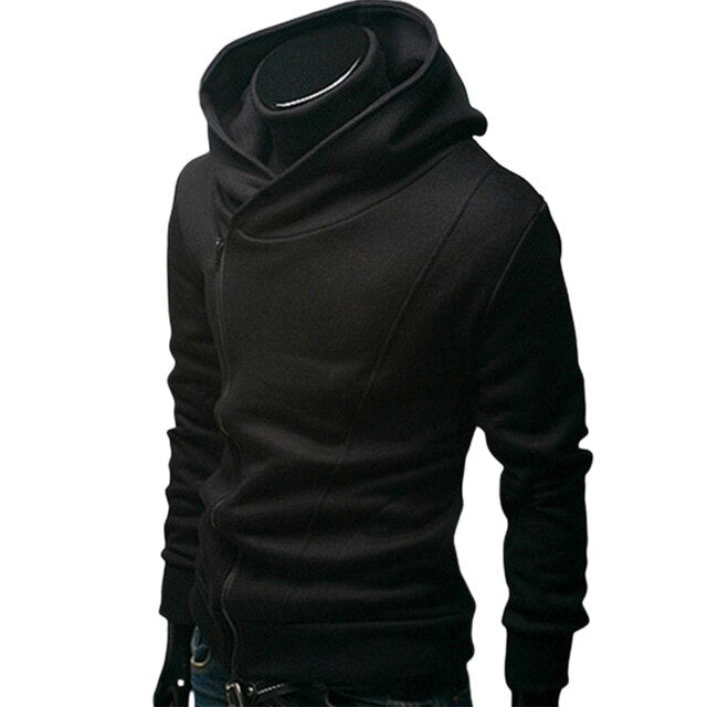 Herre Sweatshirt Lynlås 100% Bomuld Moderne Design-4