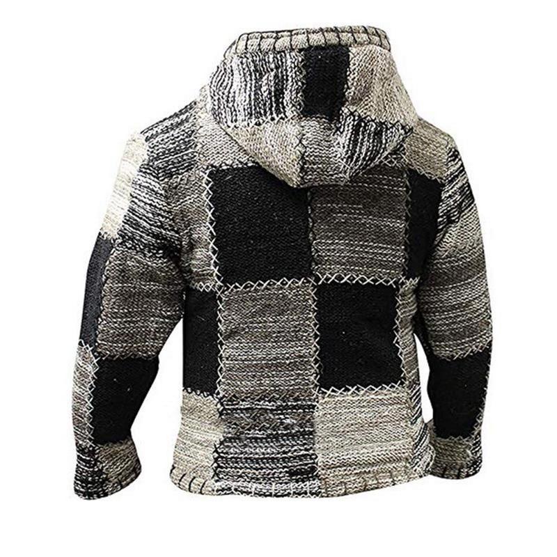 Herre Cardigan Stilfuld Uld | Cardigan til Mænd | Herre Striktrøje-2