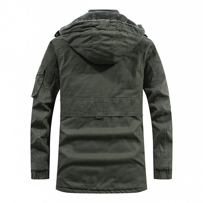 Herre Vinterjakke Modern Polyester Komfortabel Design-4