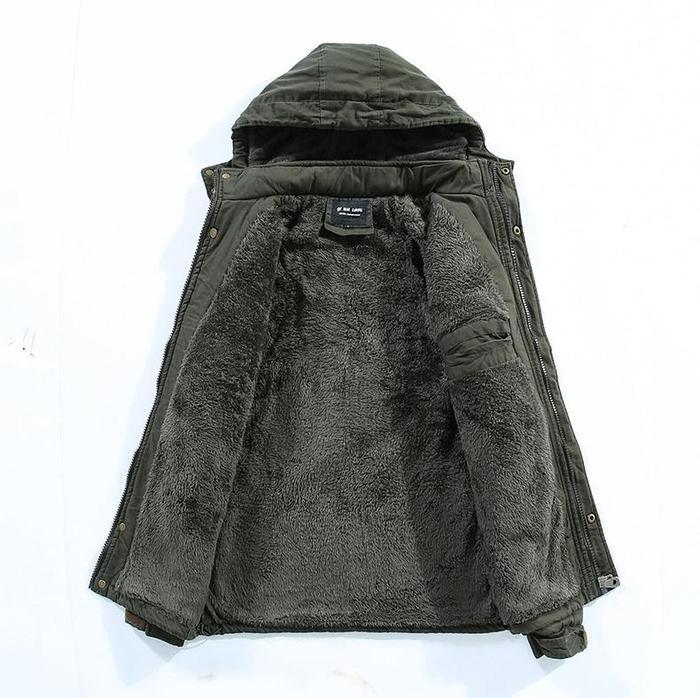 Herre Vinterjakke Modern Polyester Komfortabel Design-3