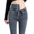 Termiske skinny jeans med høj talje