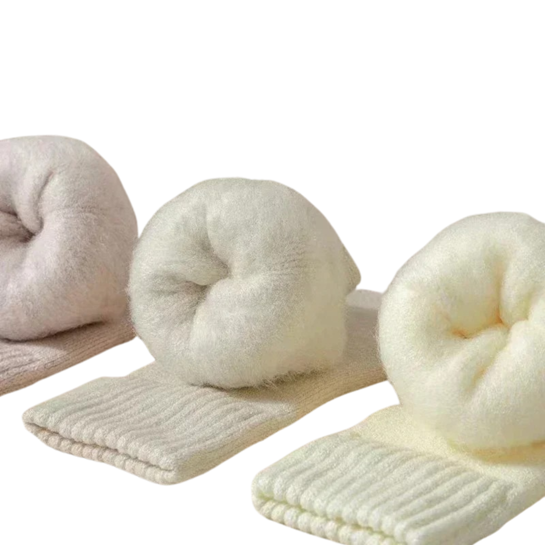 Vintervarme uldsokker (3 par)