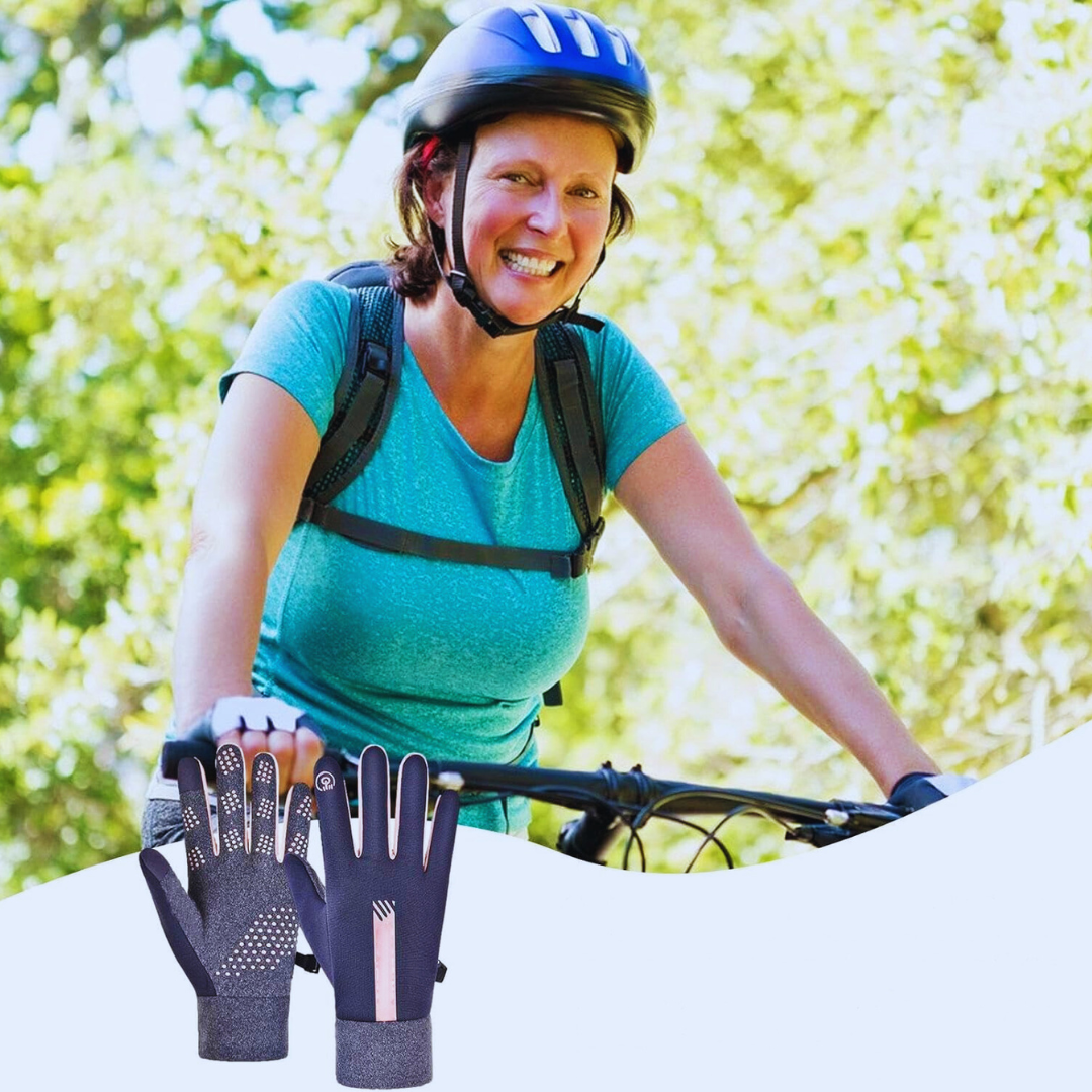 Skridsikre cykelhandsker til kvinder