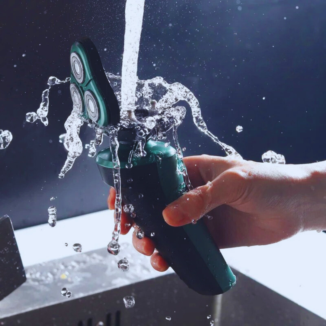 Vådt og tørt elektrisk trimmer-barbersæt