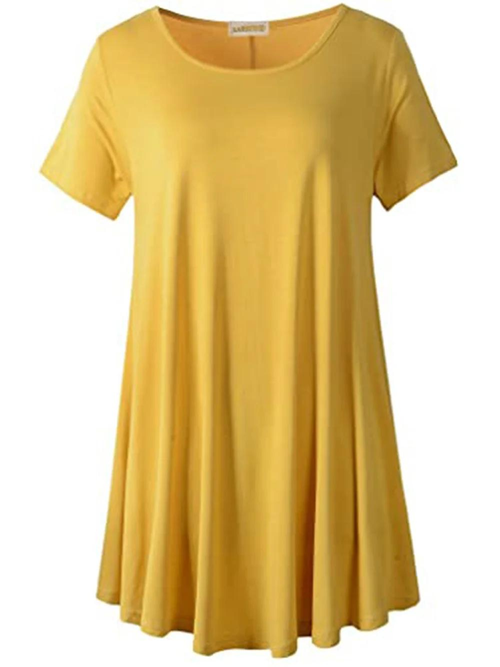 Flowy swing-tunikaer i plusstørrelse