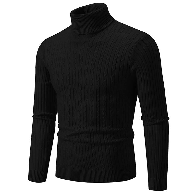 Herre sweater med høj hals