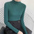 Strikket pullover med mock neck til kvinder
