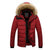 Herre fleece pelsdun bomuldsparka
