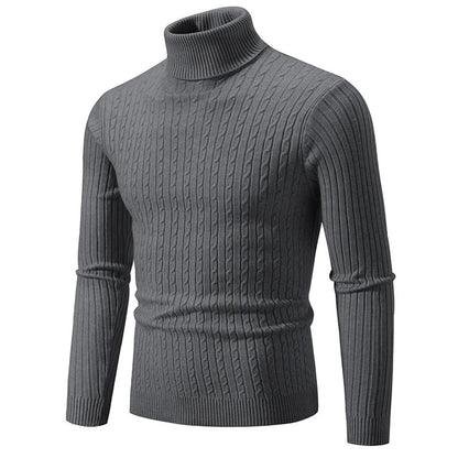 Herre sweater med høj hals