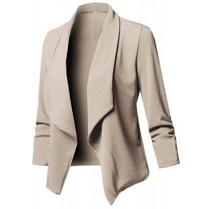 Oversized åben blazer til kvinder