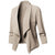 Oversized åben blazer til kvinder