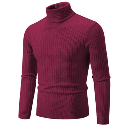 Herre sweater med høj hals