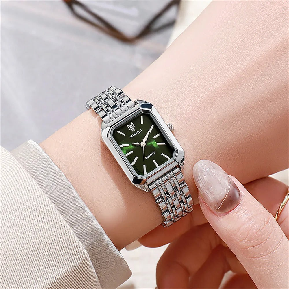 Kvinders Light Luxury Square Watch